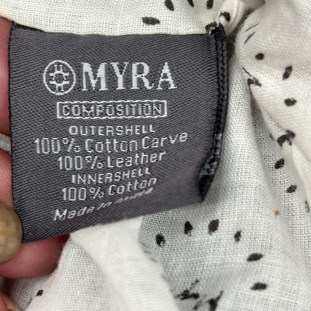 Myra Asher Weekender Bag Womens Large Brown Cowhide Leather Canvas S-6780 NWT - Picture 10 of 14